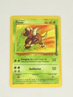 Pinsir 25/64 Jungle Regular Non Holo Unlimited Pokemon WOTC NM - Image 1