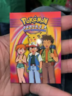 2000 Topps Pokemon TV Animation Series 2 Non-Foil Blue Logo Check List - Image 1