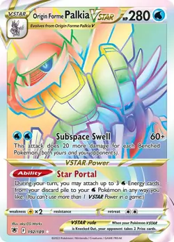 Origin Forme Palkia VSTAR - 192/189 - Astral Radiance Secret Rare - NM - Pokemon - Image 1