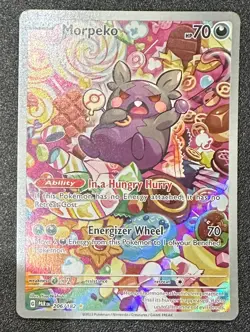 Morpeko 206/182 Illustration Rare Pokemon TCG SV04: Paradox Rift - Image 1
