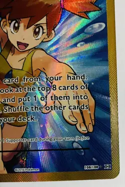 Misty's Determination (Full Art) 108/108 Evolutions Holo Pokemon TCG - NM - Image 5