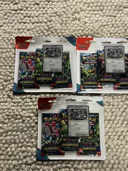 Pokemon TCG: Scarlet & Violet-Twilight Masquerade 3-Pack Blister x 3 - Image 2