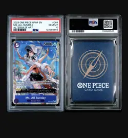 2023 ONE PIECE OP04-KINGDOMS OF INTRIGUE #064 MS. ALL SUNDAY ALT ART PSA 10 - Image 3