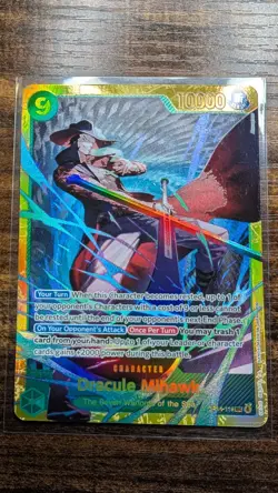 Dracule Mihawk - OP14-119 SEC - THE AZURE SEA'S SEVEN - One Piece TCG English - Image 1