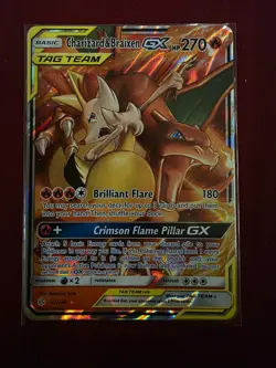 Pokemon Card TCG Charizard & Braixen Tag Team GX Cosmic Eclipse 22/236 Near Mint - Image 2