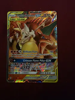 Pokemon Card TCG Charizard & Braixen Tag Team GX Cosmic Eclipse 22/236 Near Mint - Image 3