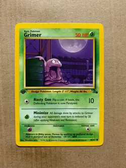 1st Edition Grimer 48/62 Fossil Set - Common Pokemon Card - NM/Mint - Image 1