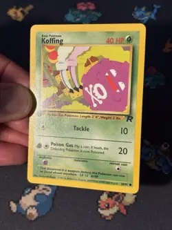 Pokemon Cards Koffing 58/82 Team Rocket FIRST EDITION - (NM-) - Image 2