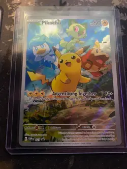 Pokemon Pikachu 027 Sv: Scarlet & Violet Promo Card & Clefairy Base Set 2 - Image 1