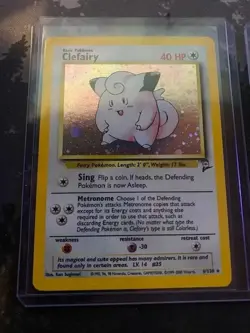 Pokemon Pikachu 027 Sv: Scarlet & Violet Promo Card & Clefairy Base Set 2 - Image 3