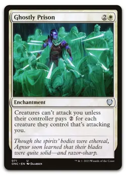 mtg magic Ghostly Prison commander ENGLISH prison fantomale - Image 1