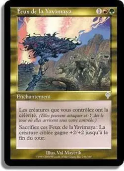 mtg magic Fires of Yavimaya invasion FRENCH vf fr Feux de la Yavimaya - Image 1