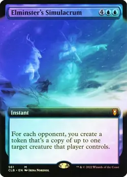 Elminster's Simulacrum FOIL EXTENDED - 561 - Mythic - Commander Legends CLB MTG - Image 1