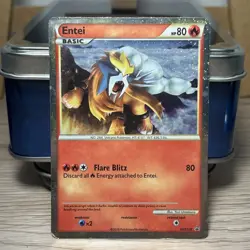 Pokemon 2010 HGSS Promos Entei Holo Black Star Promo Card #HGSS20 - Image 1