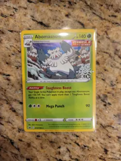 Abomasnow Snowflake Stamp Holiday Calendar Promo 010/198 Pokemon NM - Image 1
