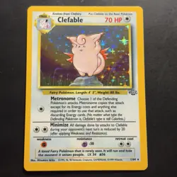 Pokemon Vintage Holo Clefable 01/64 Jungle WotC 1999 - Image 1