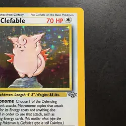 Pokemon Vintage Holo Clefable 01/64 Jungle WotC 1999 - Image 3