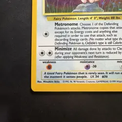 Pokemon Vintage Holo Clefable 01/64 Jungle WotC 1999 - Image 5