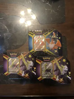 Pokemon TCG Shining Fates Random V Tin Factory Sealed - Image 1