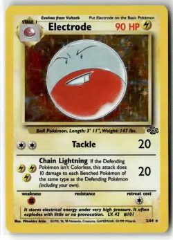 Electrode ⭐ 2/64 Holo Rare Jungle 1999 Pokemon LP - Image 1