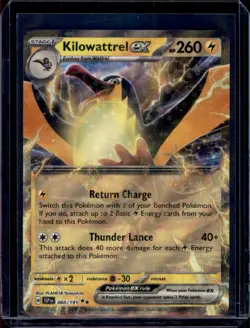 Kilowattrel ex 068/191 Holo Double Rare SV08: Surging Sparks Pokemon TCG NM+ - Image 1