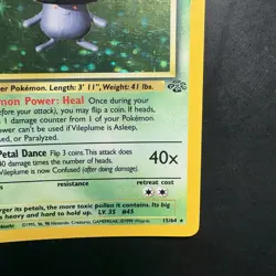 Pokemon Vintage Holo Vileplume 15/64 Jungle WotC 1999 - Image 4