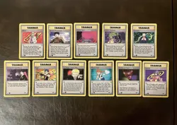 Pokemon Gym Challenge 1st Edition Complete Rare Non Holo Trainer Set - NM - Image 1