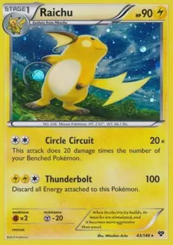 Raichu - 43/146 - Alternate Holo Promo LP, English Pokemon Promos - Image 1