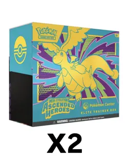 2x PRE-ORDER CONFIRMED ✅ Pokemon Center Ascended Heroes ETB Factory Sealed - Image 1