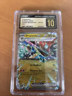 Pokemon Dragapult Ex 103/167 Twilight Masquerade CGC Pristine 10 - Image 1