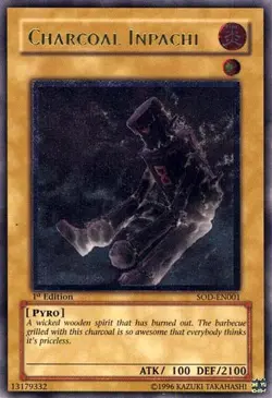 Charcoal Inpachi - SOD-EN001 - Ultimate Rare - 1st Edition x1 Lightly Played - Image 1