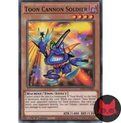 Yugioh Toon Cannon Soldier LDS1-EN060 Common 1st Edition NM - Image 1
