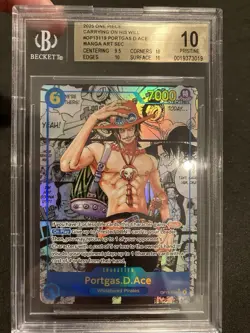 2025 One Piece Portgas.D.Ace Manga Alternate Art OP13-119 BGS 10 - Image 1