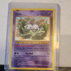 Pokemon TCG Mew 53/108 Evolutions Exclusive Rare Regular Psychic Card 2016 - Image 1