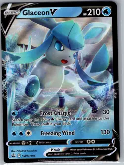 Glaceon V - SWSH196 SWSH: Sword & Shield Promo Cards - Pokemon Card - NM - Image 1