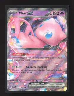 Pokemon Prize Pack Series Cards #151/165 Holo Mew ex Holo - Image 1