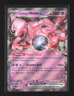 Pokemon SV: Scarlet & Violet Promo Cards #205 Promo Team Rocket's Mewtwo ex Holo - Image 1