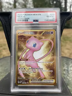 PSA 10 Mew ex Hyper Rare 205/165 Pokemon Card Scarlet & Violet 151 2023 GEM MINT - Image 1