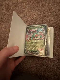 Pokemon mini binder Completely Filled With Ex, Mega Ex, V Star, And V Cards - Image 2
