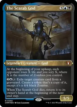 The Scarab God - Foil Etched CM NM MTG - Image 1