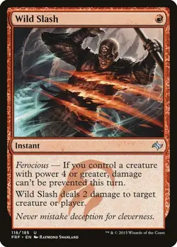 Wild Slash - Foil FRF NM MTG - Image 1
