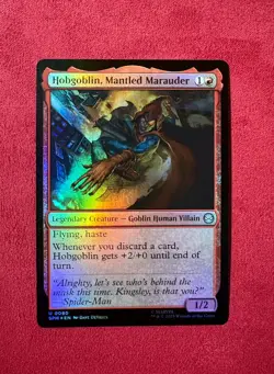 Hobgoblin, Mantled Marauder - Magic MTG SPM Marvel’s Spider-Man #80 Foil - Image 1