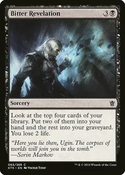 1x Bitter Revelation - NM English MTG - Khans of Tarkir - Image 1