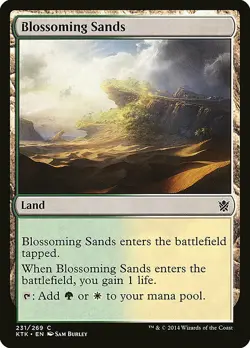 1x Blossoming Sands - NM English MTG - Khans of Tarkir - Image 1