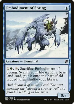 1x Embodiment of Spring - NM English MTG - Khans of Tarkir - Image 1