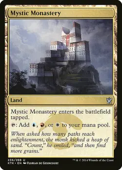 1x Mystic Monastery - NM English MTG - Khans of Tarkir - Image 1