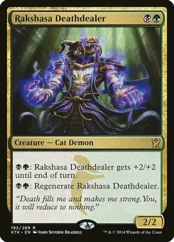 1x Rakshasa Deathdealer - NM English MTG - Khans of Tarkir - Image 1