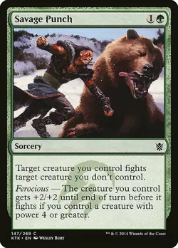 1x Savage Punch - NM English MTG - Khans of Tarkir - Image 1