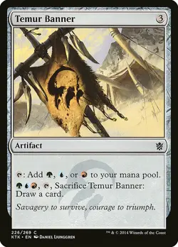 1x Temur Banner - NM English MTG - Khans of Tarkir - Image 1