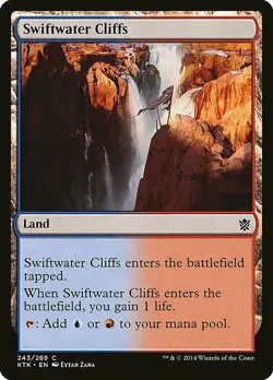 1x Swiftwater Cliffs - NM English MTG - Khans of Tarkir - Image 1